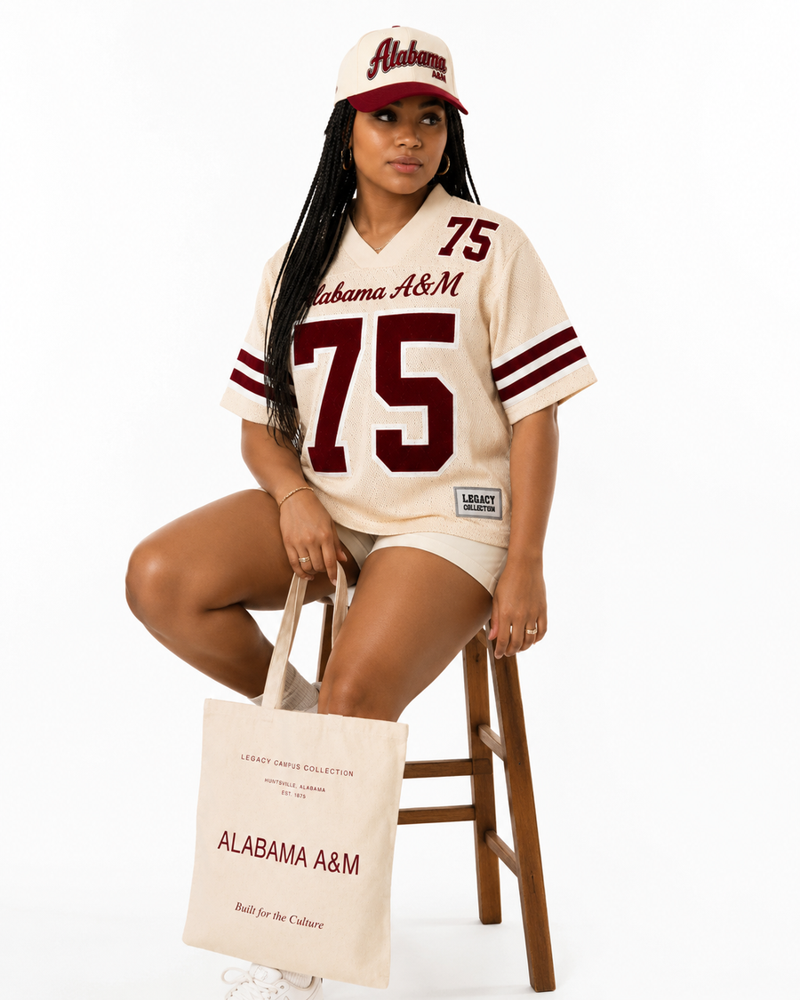 Alabama A&M Legacy Campus Tote female campaign image alternate view
