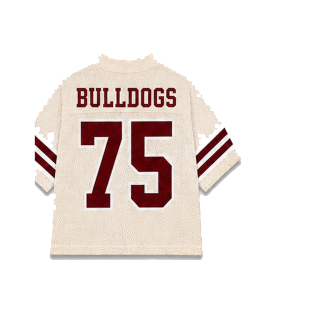 Alabama A&M Legacy Jersey in cream, back view