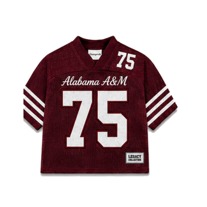 Alabama A&M Legacy Jersey in regular school colors, front view