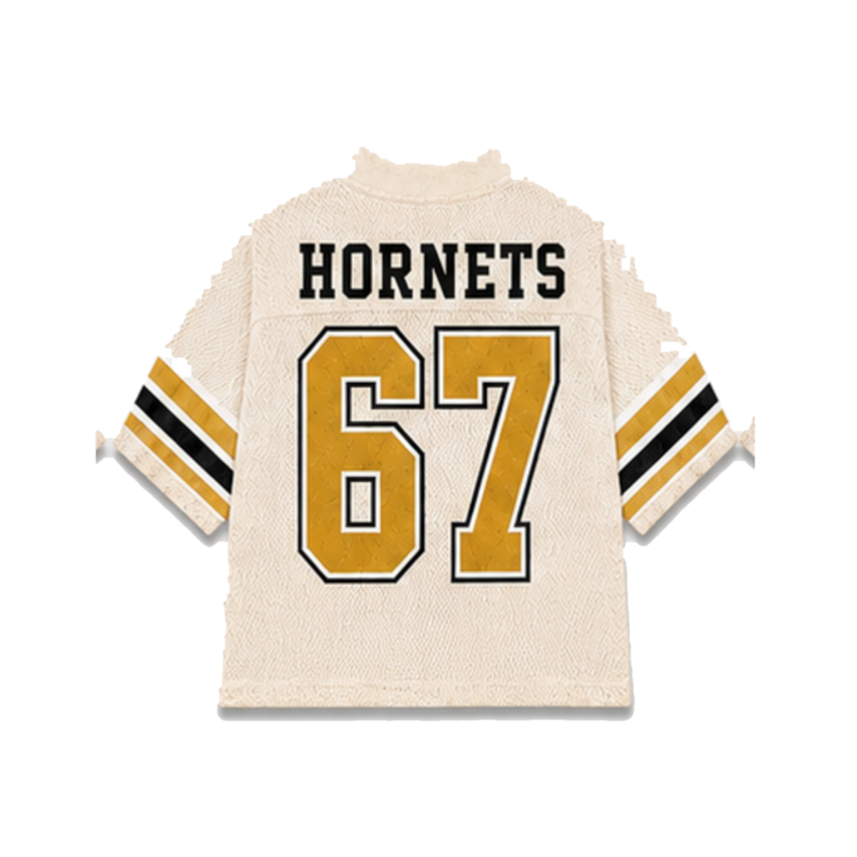 Alabama State Legacy Jersey in cream, back view