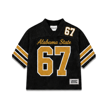 Alabama State Legacy Jersey in regular school colors, front view