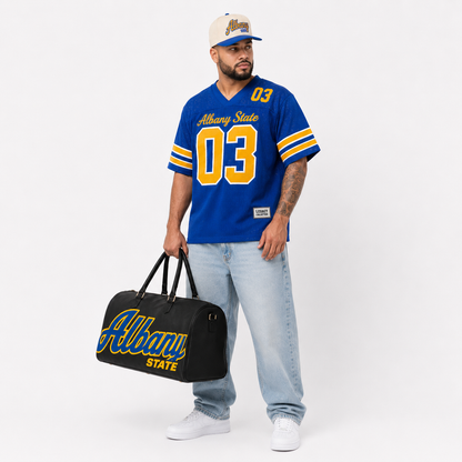 Albany State Legacy Campus Travel Bag male campaign image