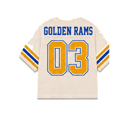 Albany State Legacy Jersey in cream, back view