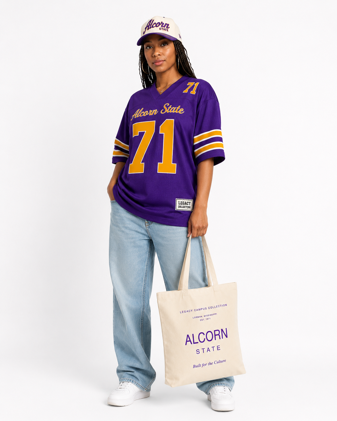 Alcorn State Legacy Campus Tote female campaign image