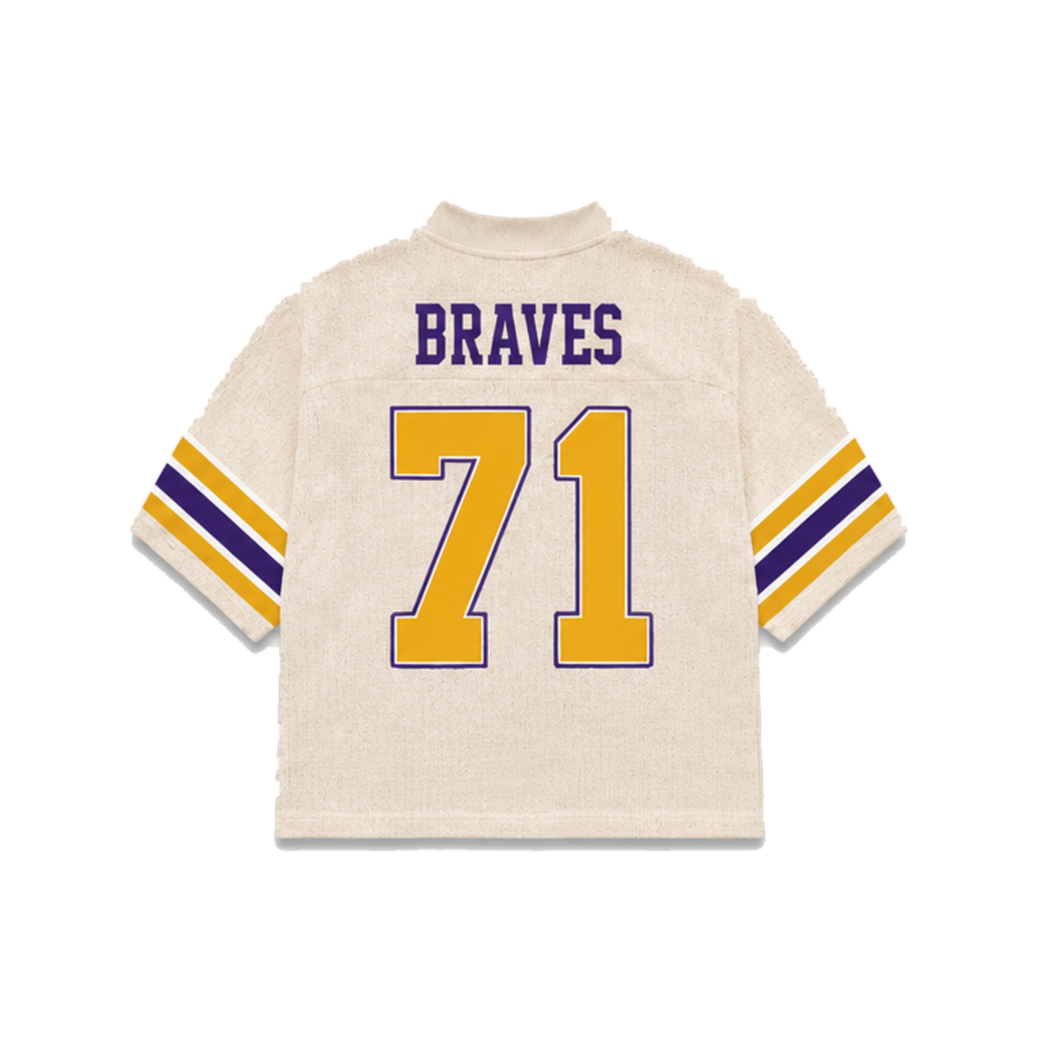 Alcorn State Legacy Jersey in cream, back view