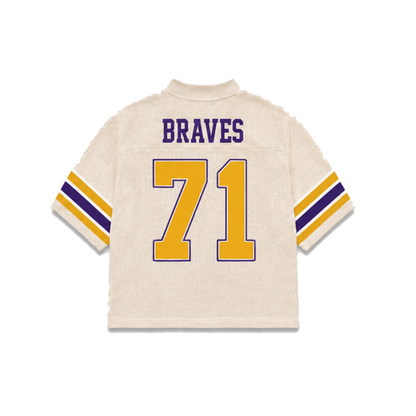 Alcorn State Legacy Jersey in cream, back view