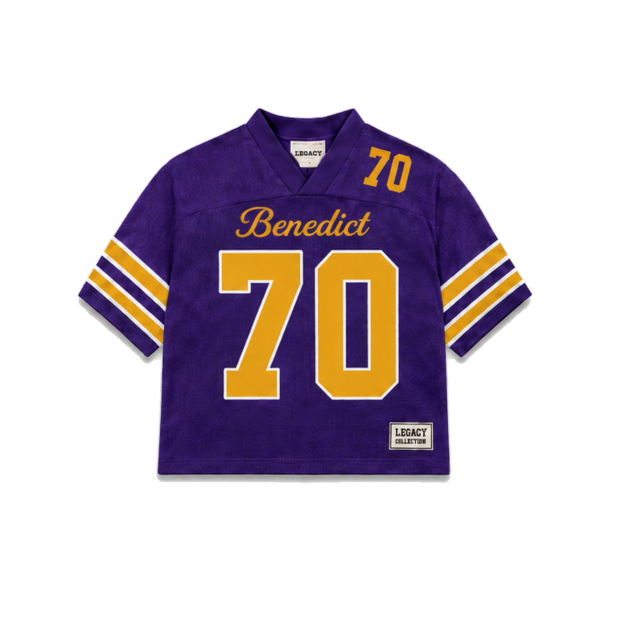 Benedict Legacy Jersey in regular school colors, front view