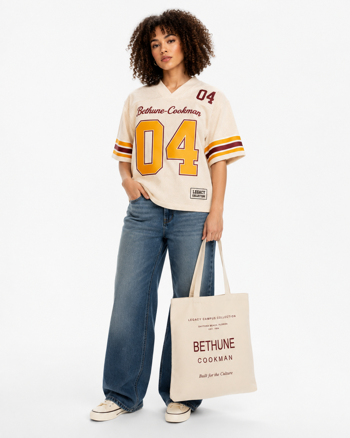 Bethune Cookman Legacy Campus Collection female campaign image