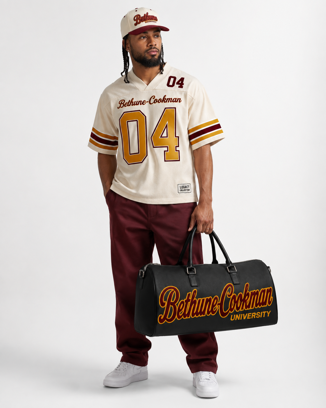 Bethune Cookman Legacy Campus Collection male campaign image