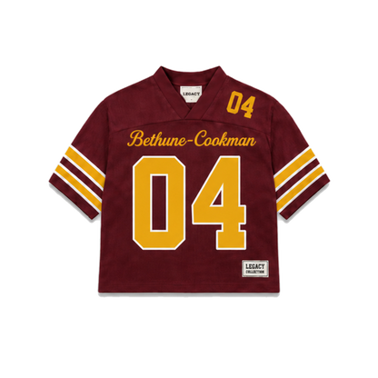 Bethune Cookman Legacy Jersey in regular school colors, front view