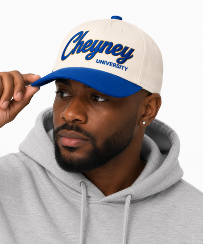 Male model wearing Cheyney University Legacy Cap