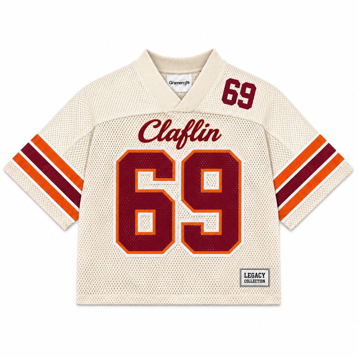 Claflin University Legacy Jersey cream front