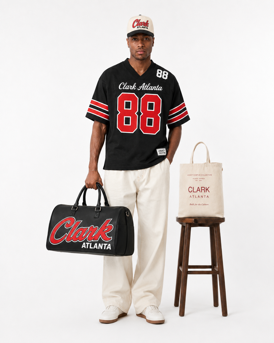 Clark Atlanta Legacy Campus Collection male campaign image alternate view