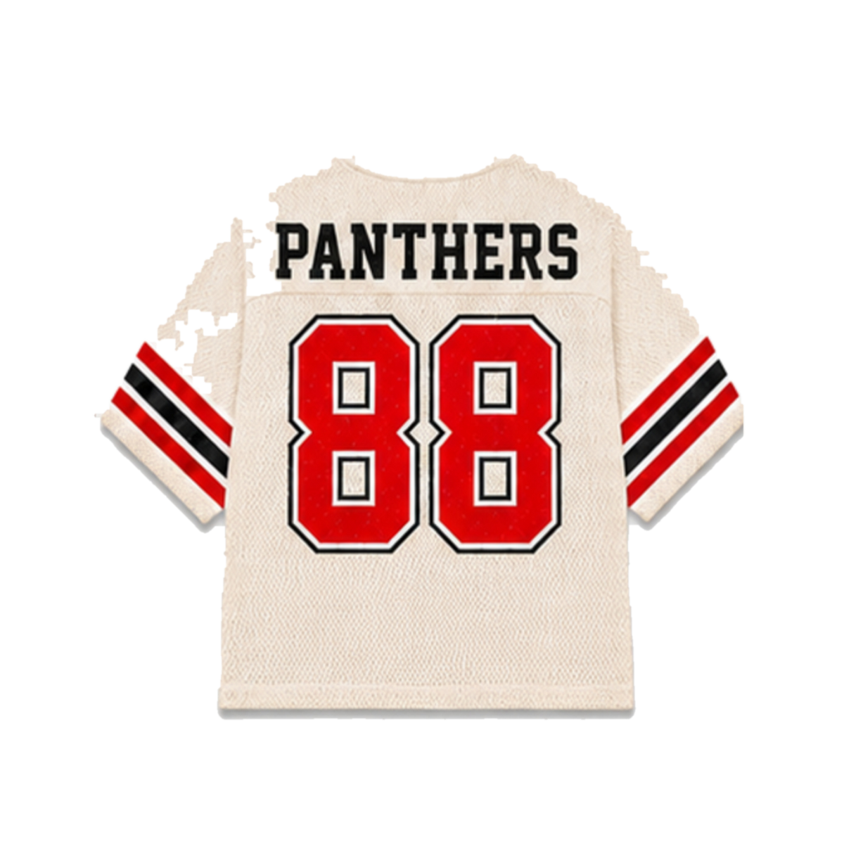 Clark Atlanta Legacy Jersey in cream, back view