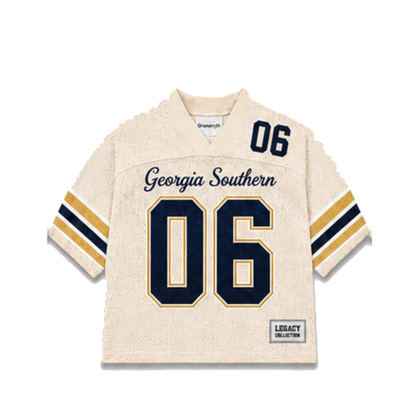 Georgia Southern Legacy Jersey in cream, front view
