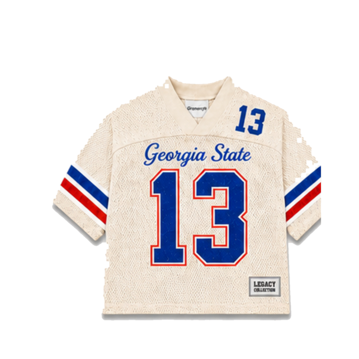 Georgia State Legacy Jersey in cream, front view