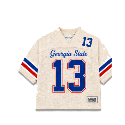 Georgia State Legacy Jersey in cream, front view