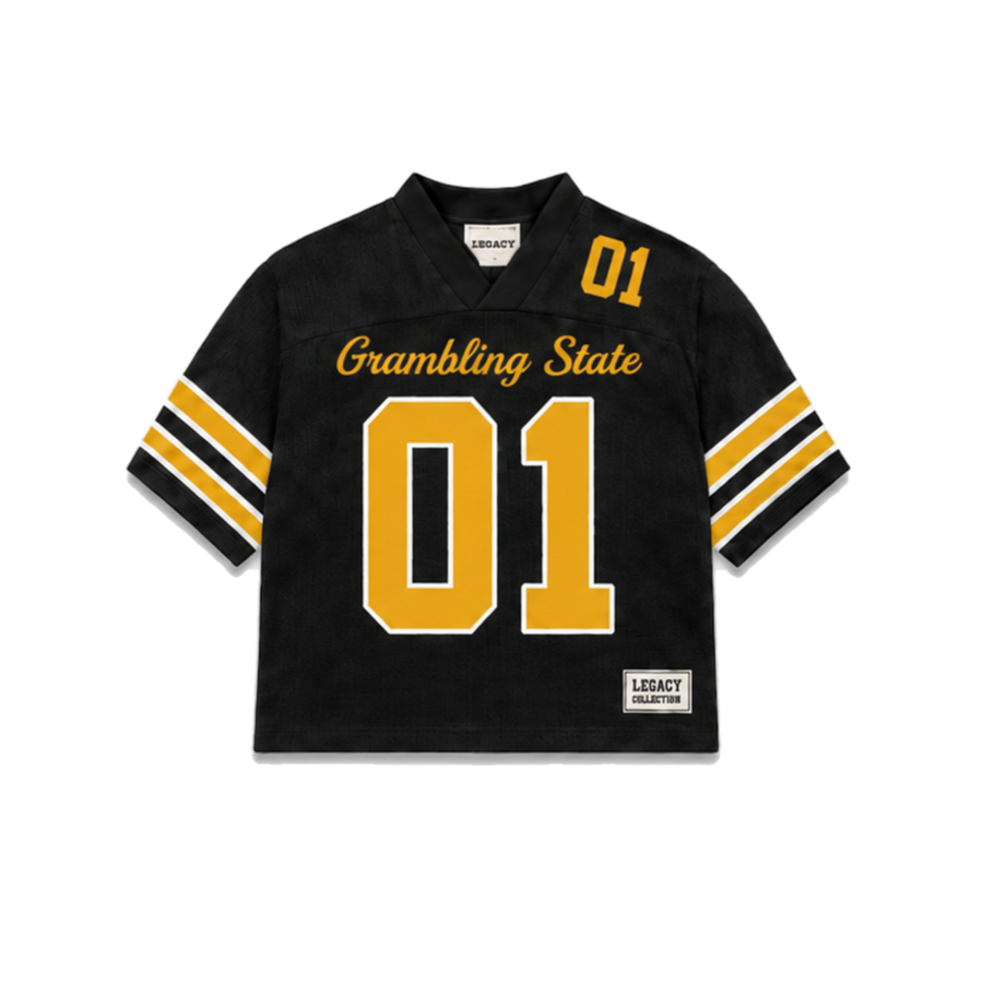Grambling State Legacy Jersey in regular school colors, front view