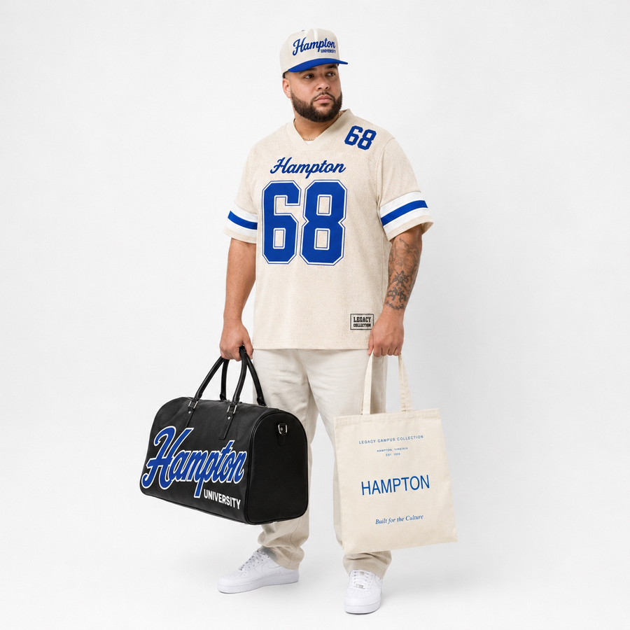 Hampton Legacy Campus Collection male campaign image alternate view