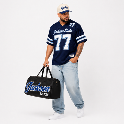 Jackson State Legacy Campus Travel Bag male campaign image