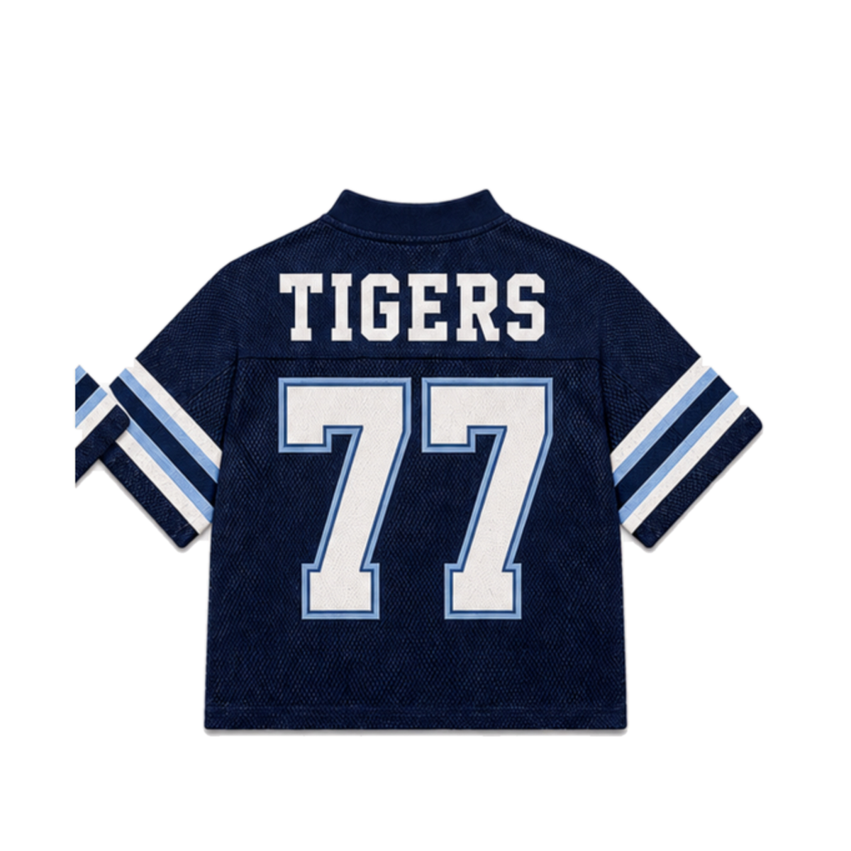 Jackson State Legacy Jersey in regular school colors, back view