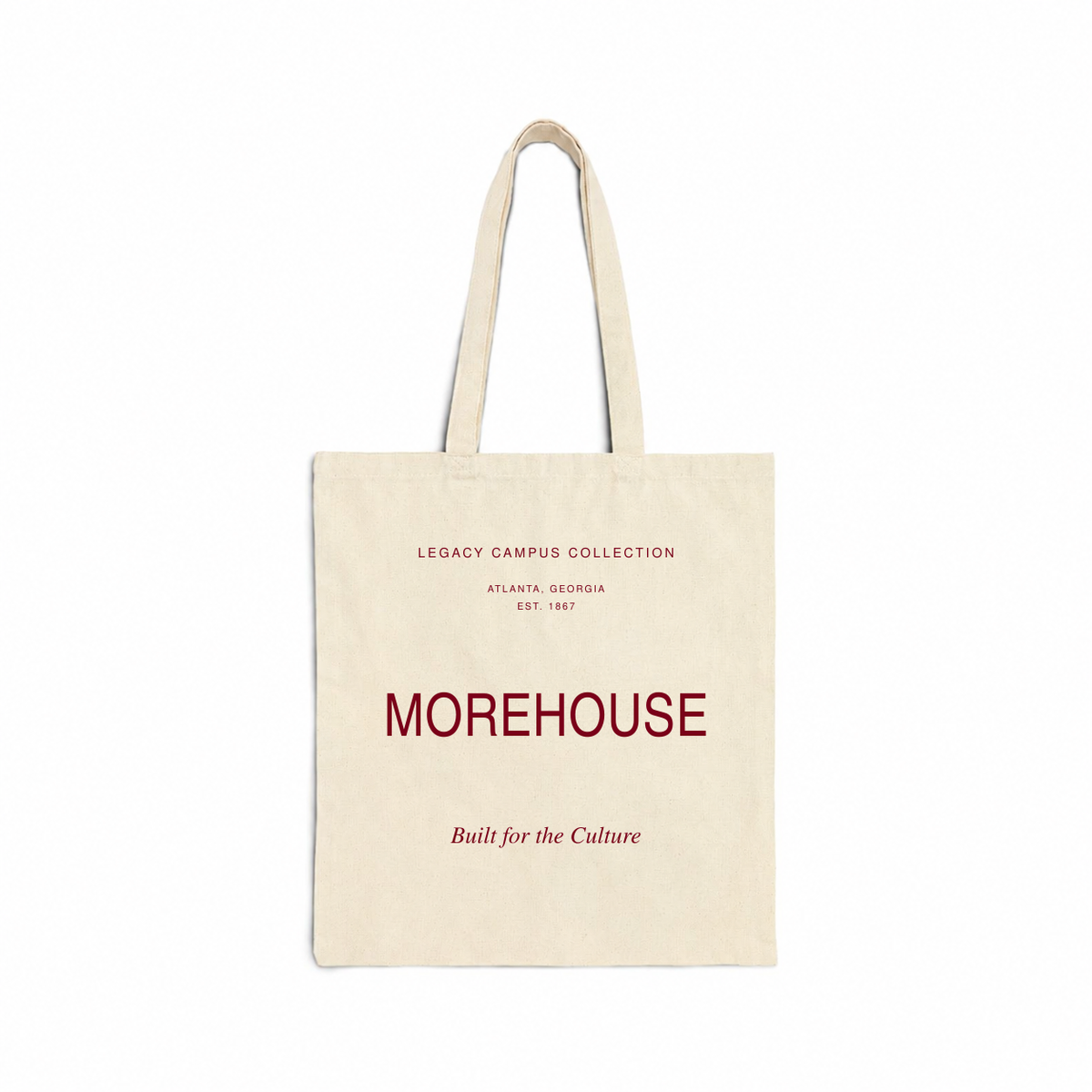 Morehouse Legacy Campus Tote in natural canvas