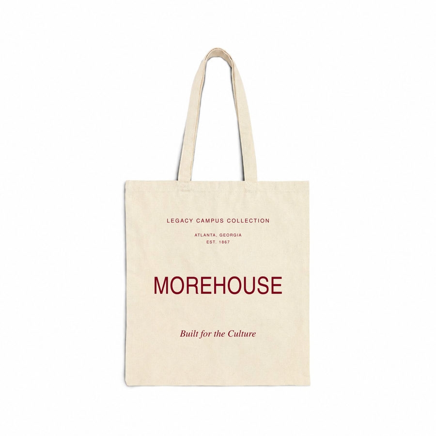 Morehouse Legacy Campus Tote in natural canvas
