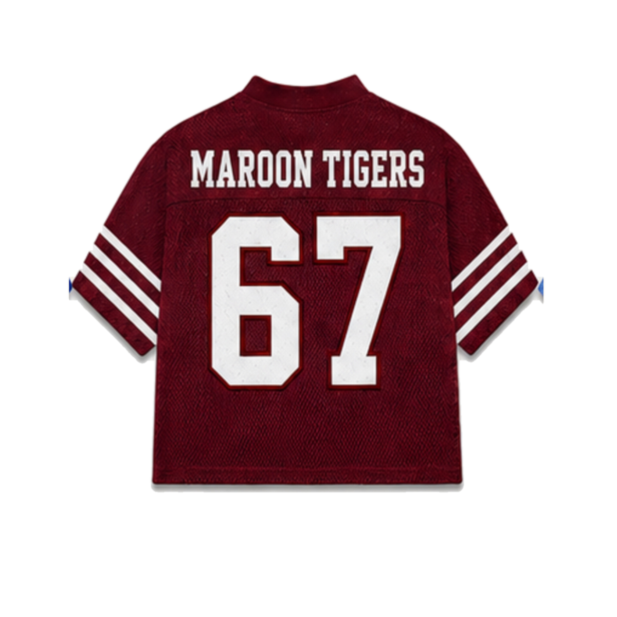 Morehouse Legacy Jersey in regular school colors, back view