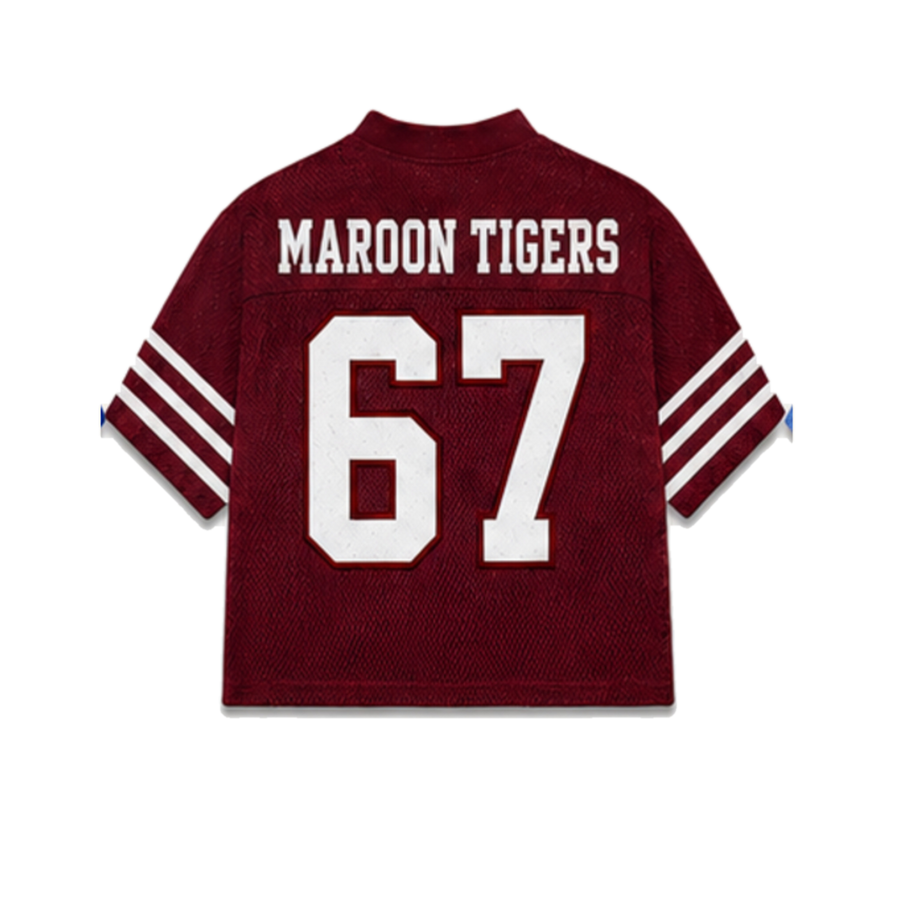 Morehouse Legacy Jersey in regular school colors, back view alternate view
