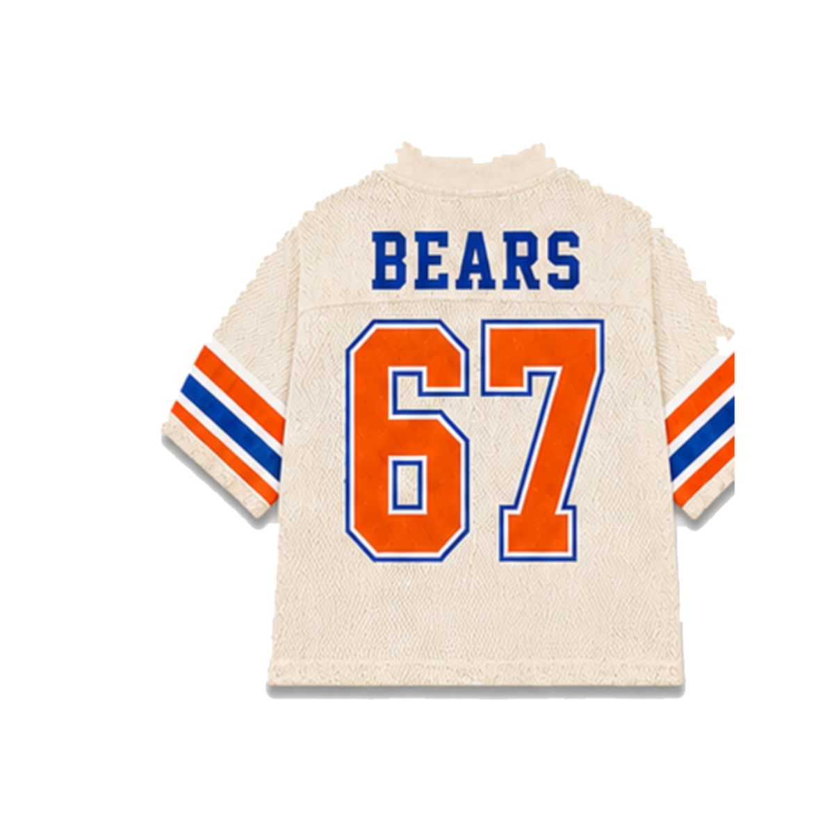 Morgan State Legacy Jersey in cream, back view