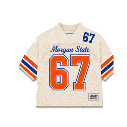 Morgan State Legacy Jersey in cream, front view