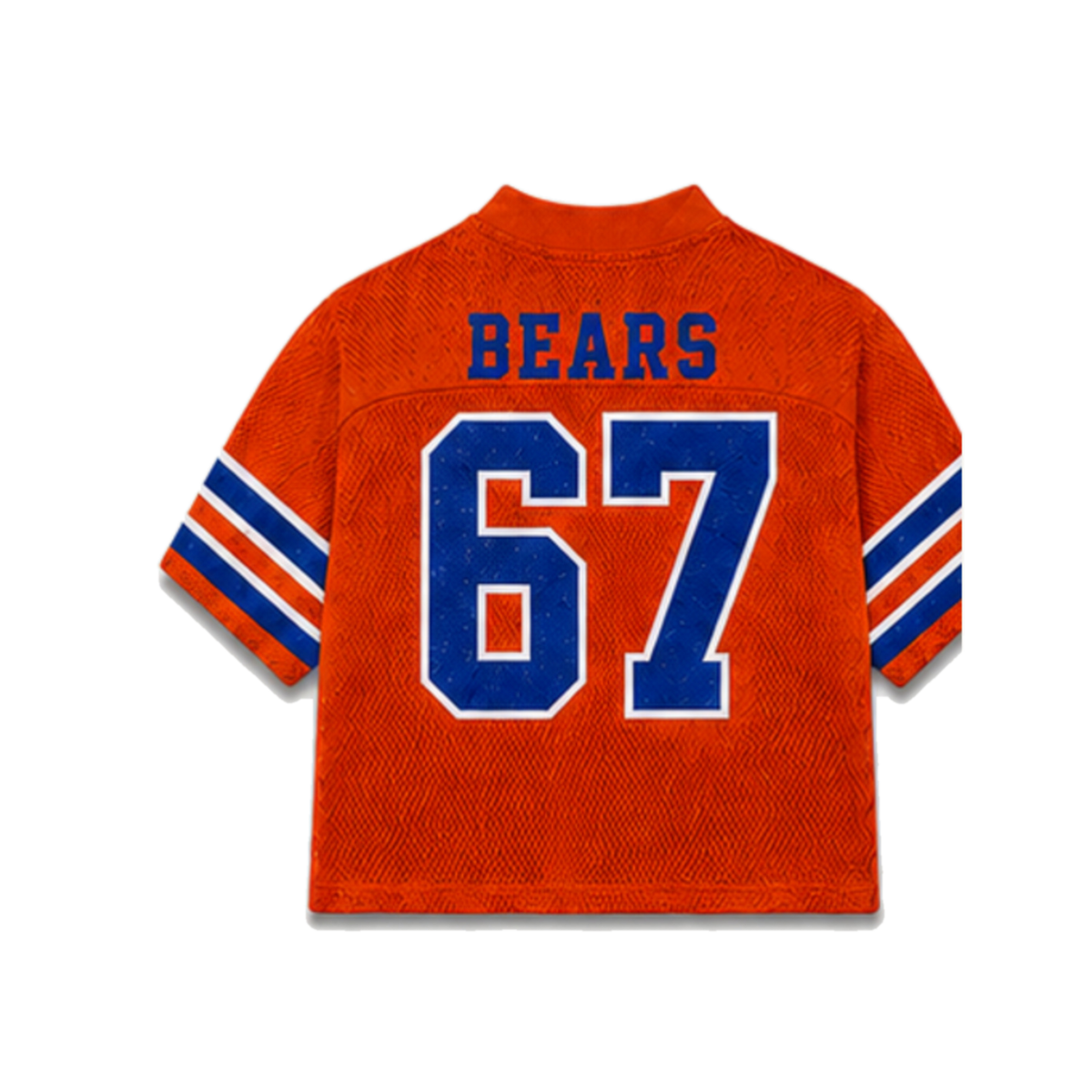 Morgan State Legacy Jersey in regular school colors, back view