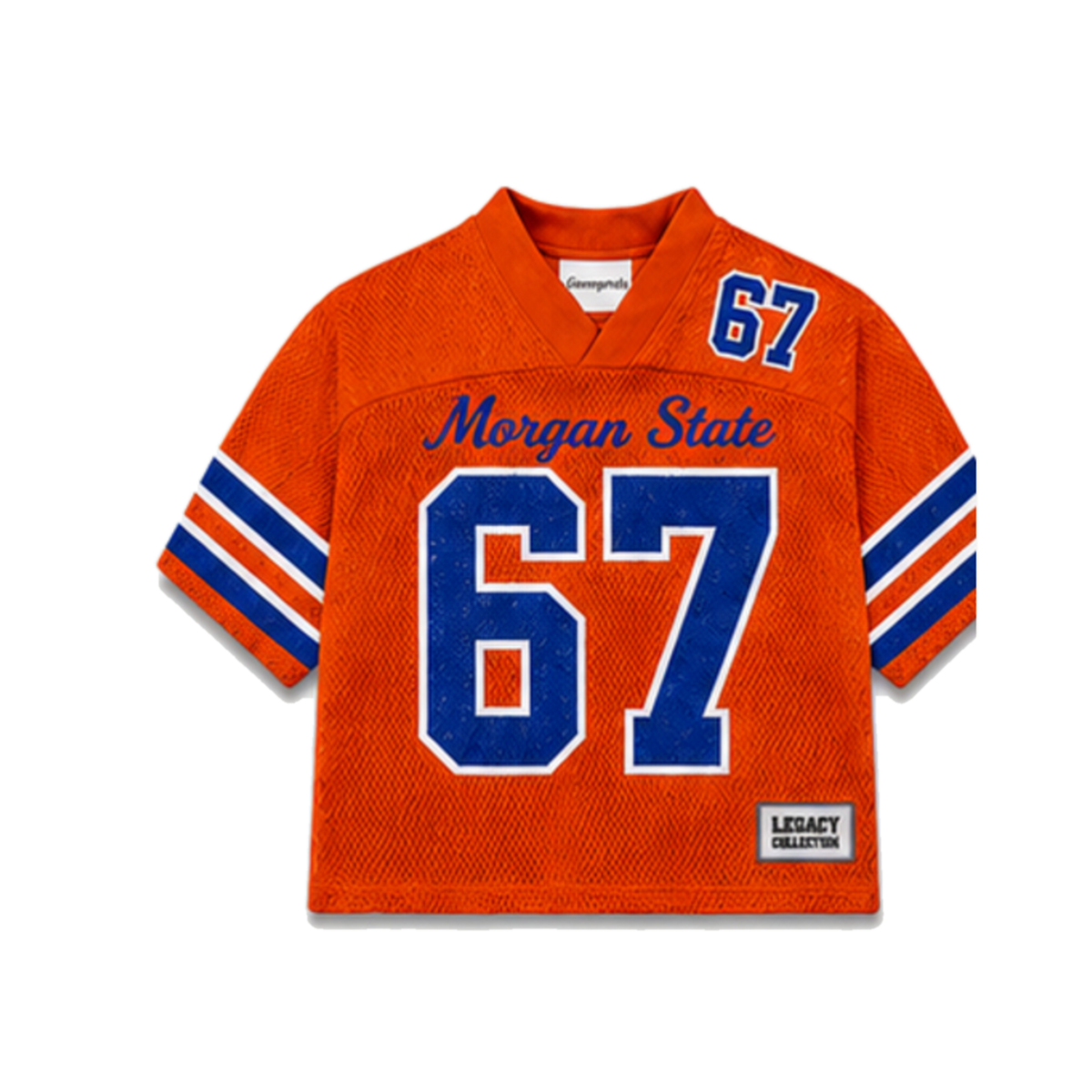 Morgan State Legacy Jersey in regular school colors, front view
