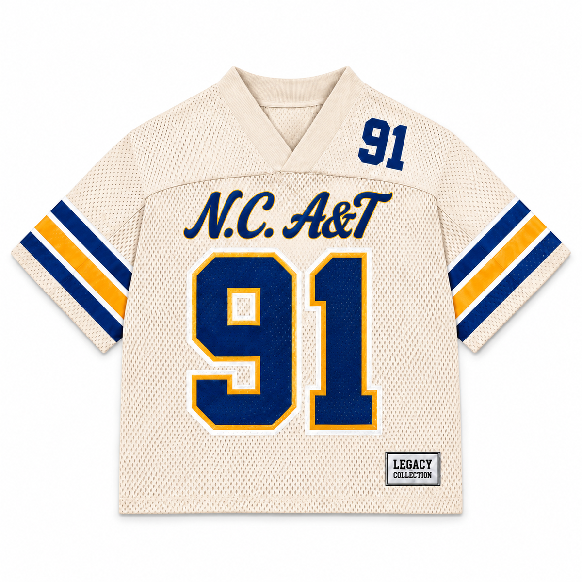 N.C. A&T State University Legacy Jersey cream front