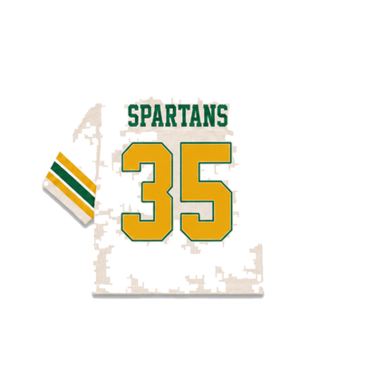 Norfolk State Legacy Jersey in cream, back view