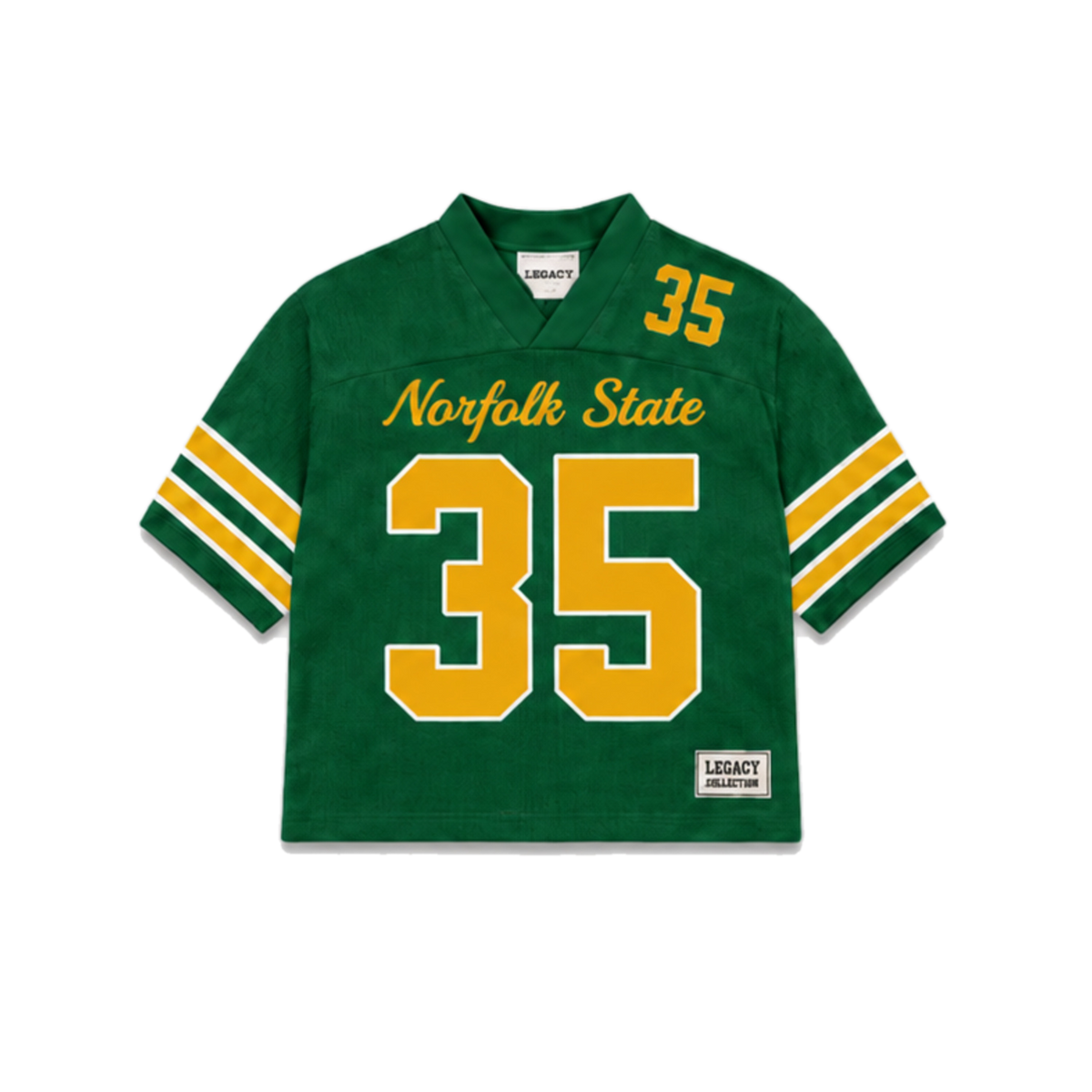 Norfolk State Legacy Jersey in regular school colors, front view