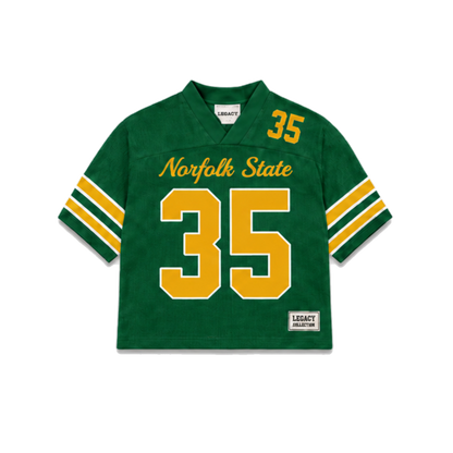 Norfolk State Legacy Jersey in regular school colors, front view