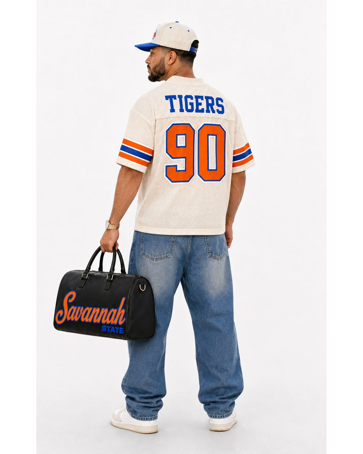Savannah State cream jersey back artwork