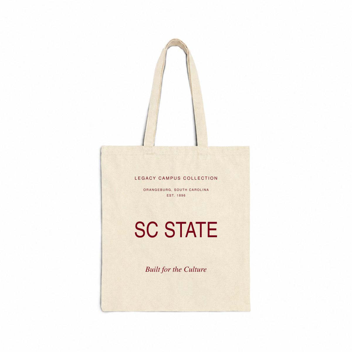 SC State Legacy Campus Tote in natural canvas