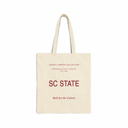 SC State Legacy Campus Tote in natural canvas