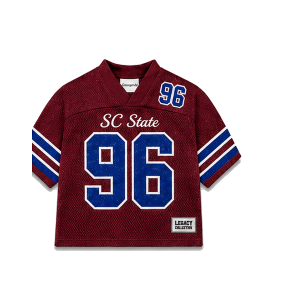 SC State Legacy Jersey in regular school colors, front view