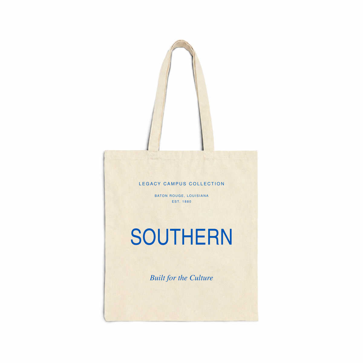 Southern Legacy Campus Tote in natural canvas