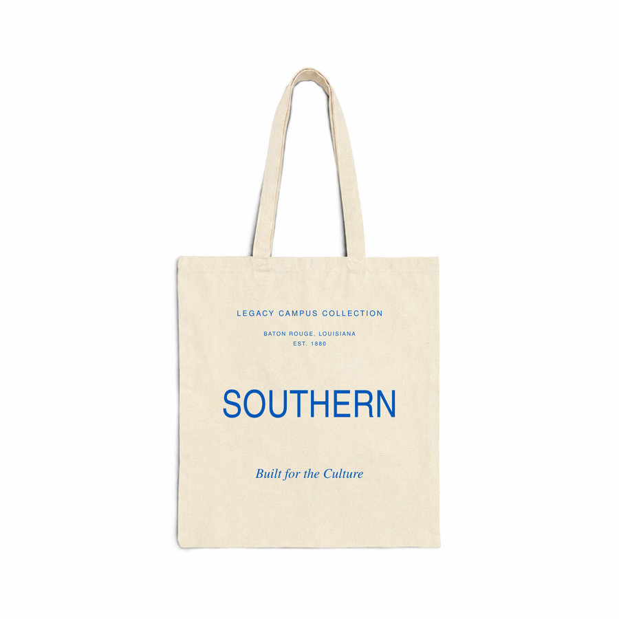 Southern Legacy Campus Tote in natural canvas