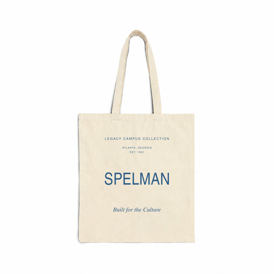 Spelman Legacy Campus Tote in natural canvas
