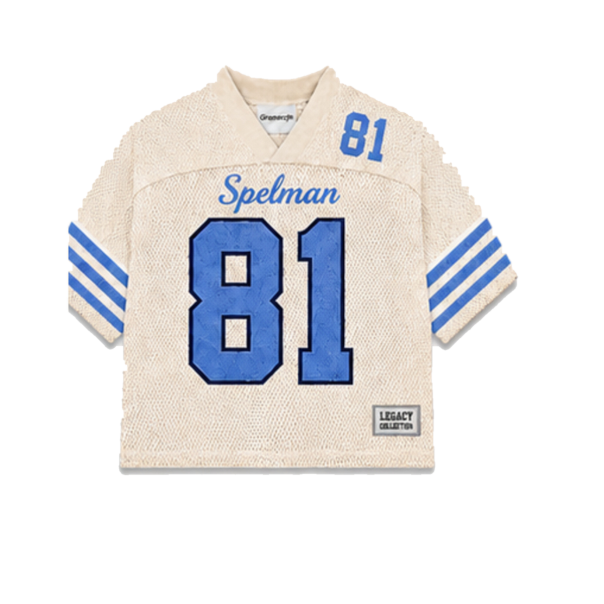 Spelman Legacy Jersey in cream, front view