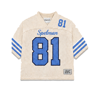 Spelman Legacy Jersey in cream, front view