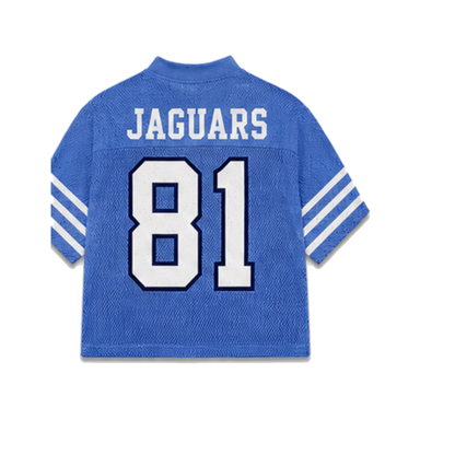 Spelman Legacy Jersey in regular school colors, back view