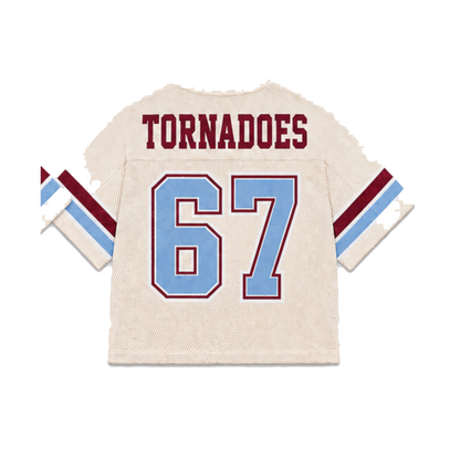 Talladega College Legacy Jersey in cream, back view