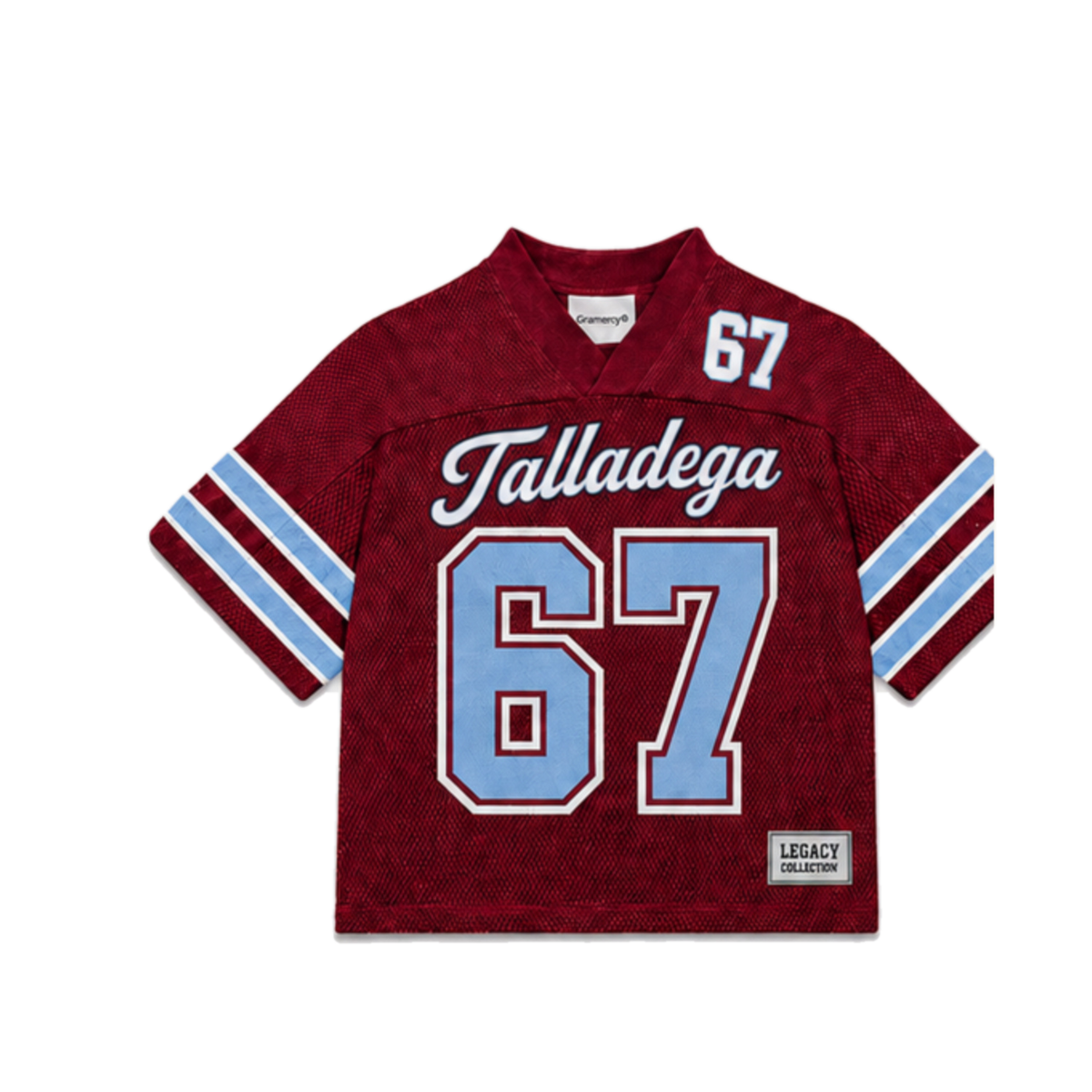 Talladega College Legacy Jersey in regular school colors, front view
