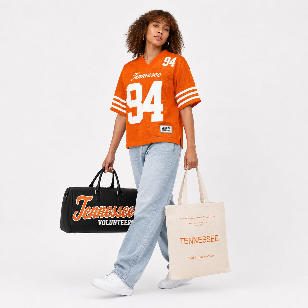 Tennessee Legacy Campus Travel Bag female campaign image